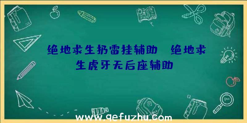 「绝地求生扔雷挂辅助」|绝地求生虎牙无后座辅助